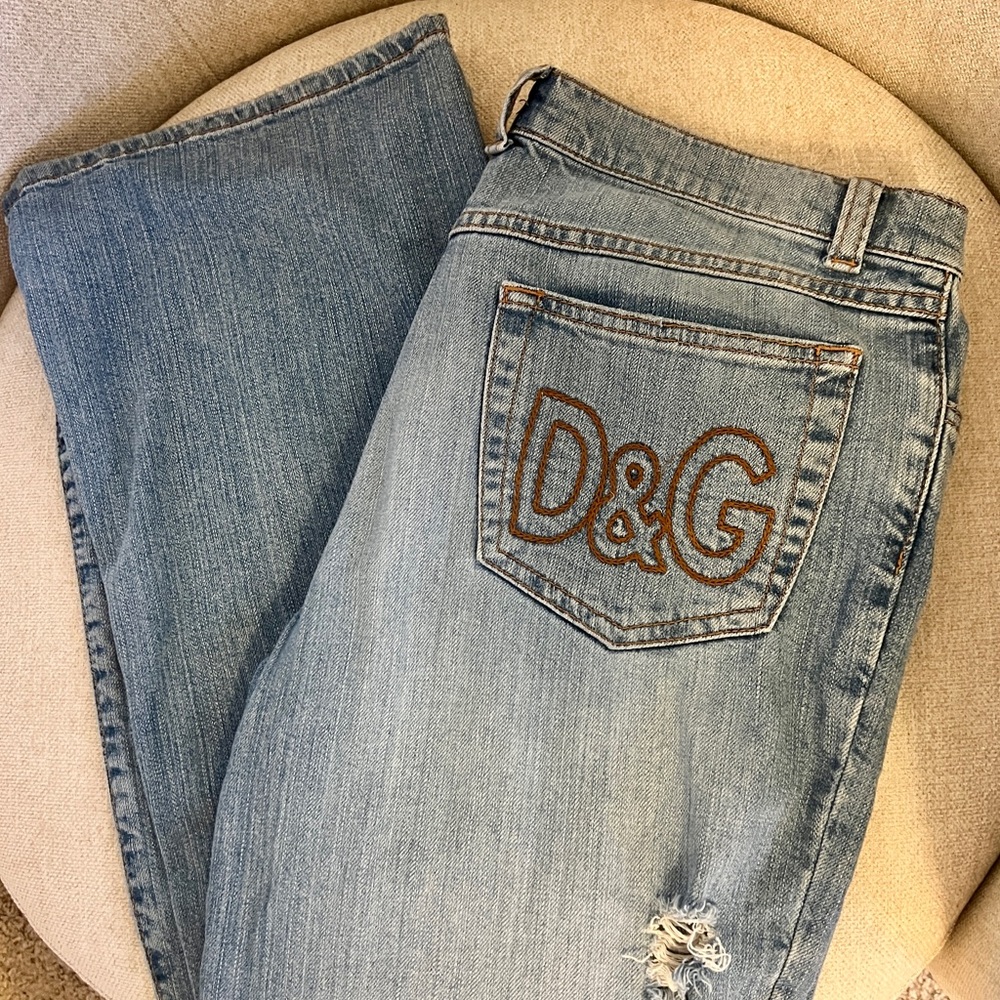 Vintage Dolce & Gabbana D&G Women's Blue Jeans